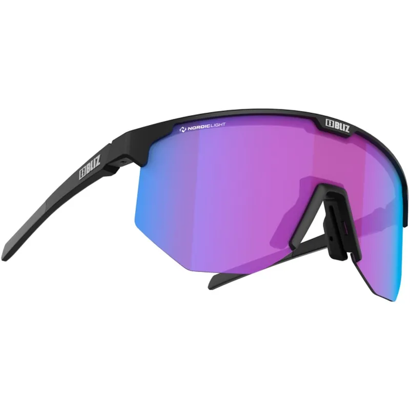 Bliz Hero Small Nordic Light Brille - Matt Black - Begonia/Violet Blue Multi Neue Kollektion