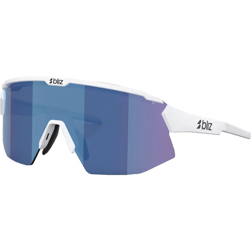 Bliz Breeze Brille - Matte White - Smoke/Blue Mutlicolor Letzte Chance