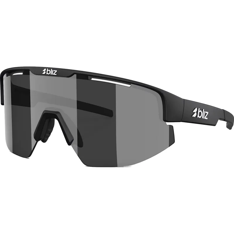 Billig Bliz Matrix Small Brille - Matte Black - Smoke/Silver Mirror