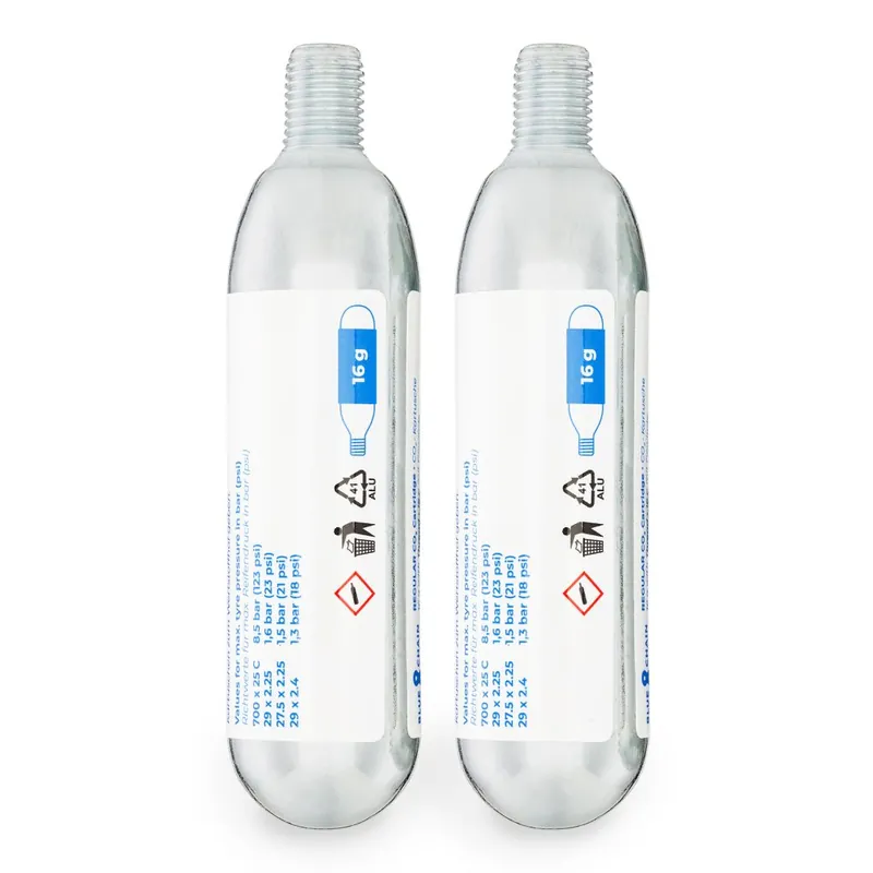 Bestseller BLUECHAIN CO2 Ersatzkartuschen mit Gewinde - 2x 16g
