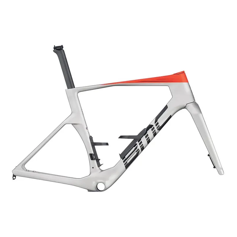 BMC TEAMMACHINE R 01 - Carbon Rahmenset - 2026 - arctic silver / neon red Heißes Angebot