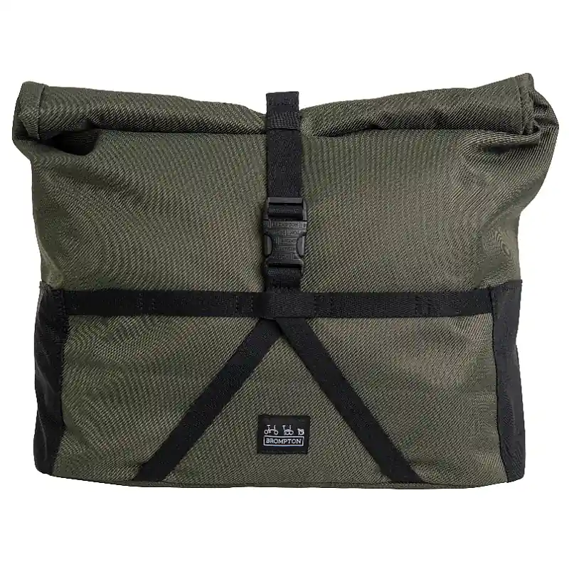 Brompton Borough Roll Top Fahrradtasche - 14L - olive Schnäppchen