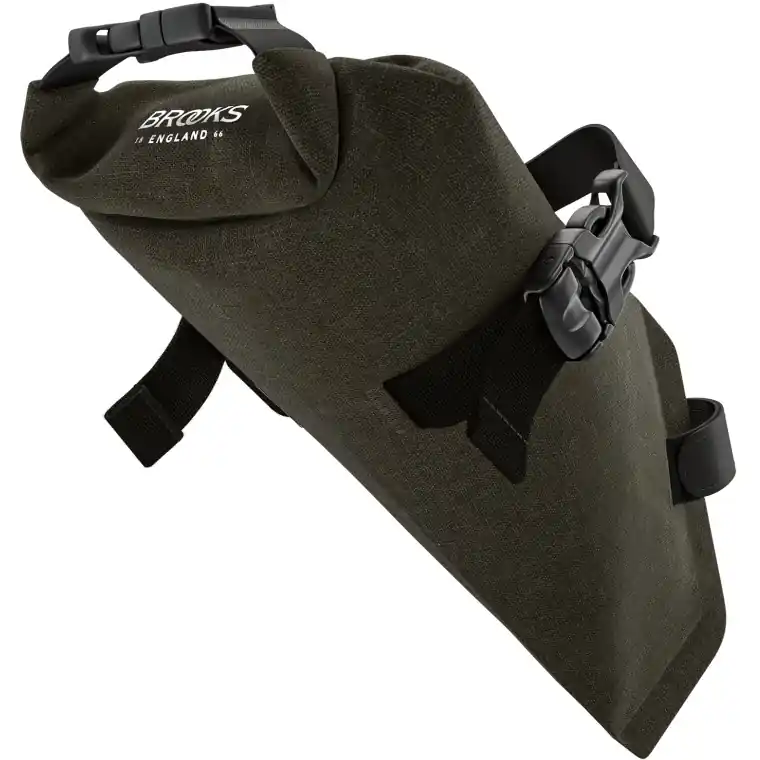 Sichere Zahlung Brooks Scape Saddle Roll Bag Satteltasche - mud green