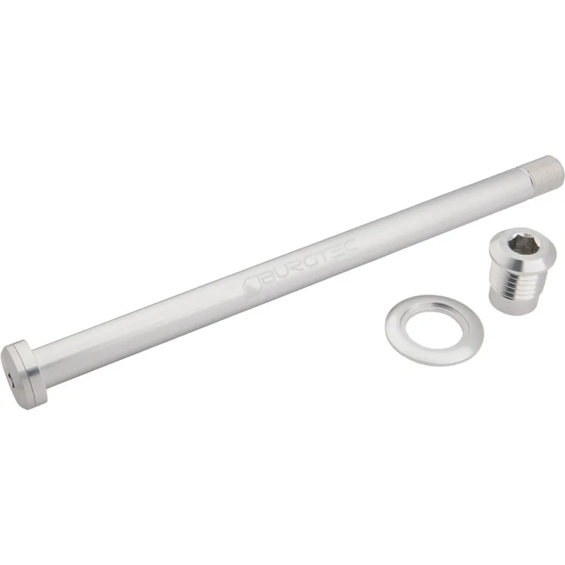 Sale Burgtec Steckachse - Hinterrad 12x148mm Boost M12x1 186mm für Orbea - rhodium silver