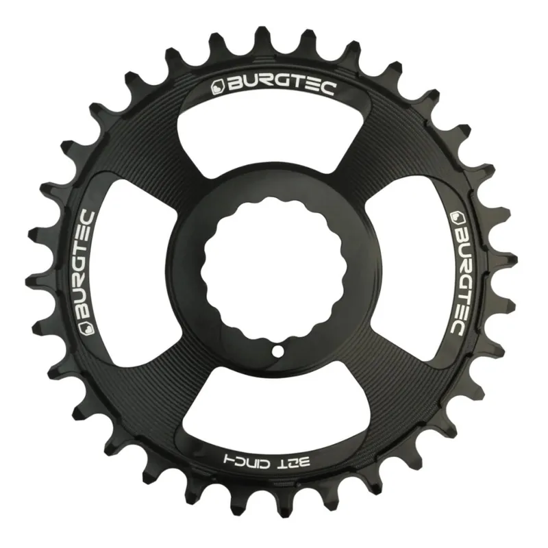 Burgtec Thick Thin Kettenblatt - Direct Mount (Race Face Cinch) rund - burgtec black Kracherpreis
