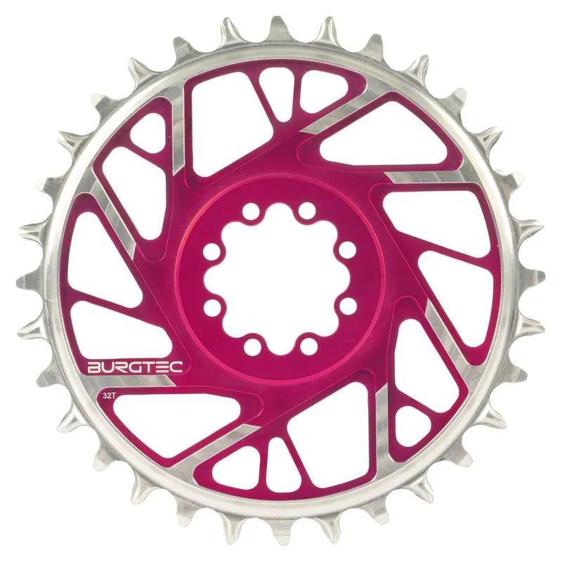 Burgtec Thick Thin Kettenblatt - Direct Mount (SRAM 8-Bolt) Offset 3mm rund - toxic barbie pink Sofort Bestellen