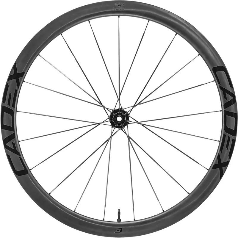 CADEX 42 Tubeless Disc Vorderrad - Drahtreifen - 12x100mm Steckachse Meistverkauft