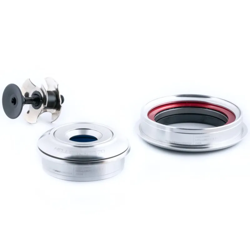 Cane Creek Hellbender 70 Lite Steuersatz - Tapered ZS44/28.6 ZS56/40 - silber Markenware
