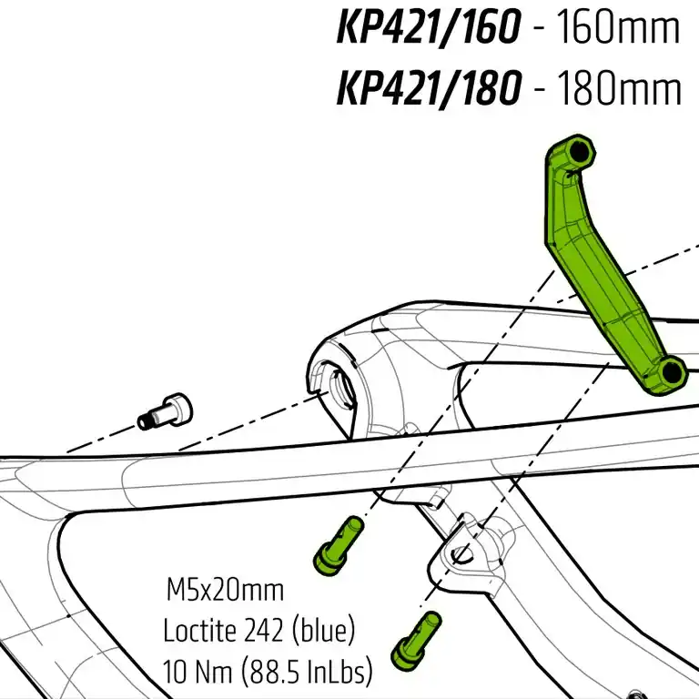 Cannondale KP421/ Flatmount160 Adapter Preisreduziert