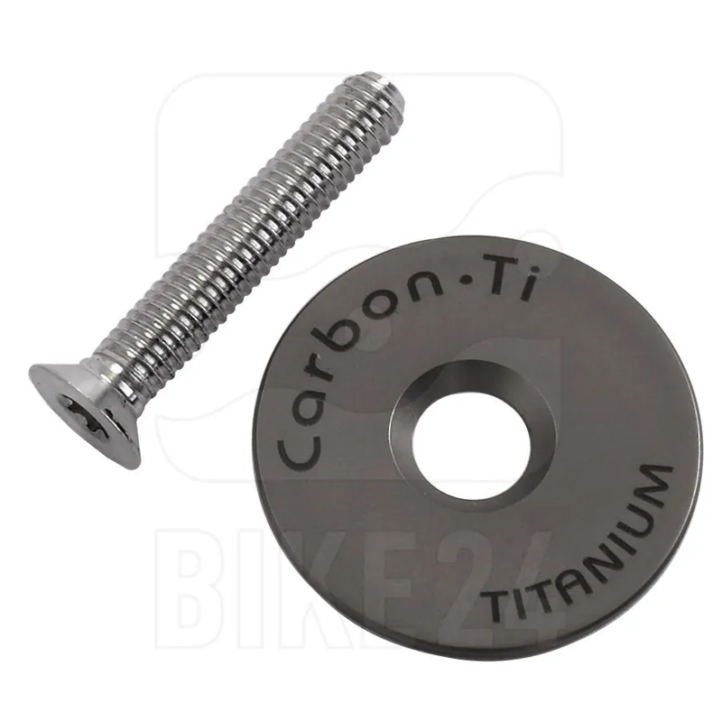 Carbon-Ti X-Cap Ahead Kappe - Titan - silber Markenprodukt