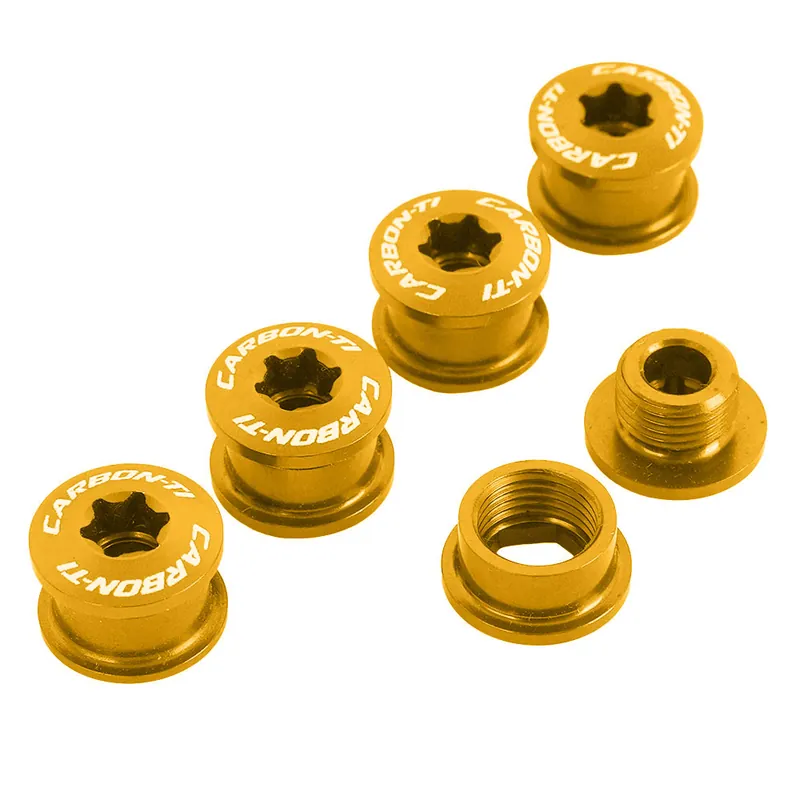 Carbon-Ti X-Fix Road XS Kettenblattschrauben Set - gold Preiswert
