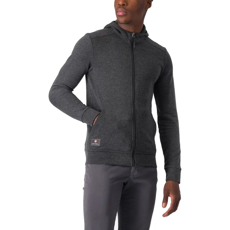 Castelli Milano 2 Full Zip Fleecejacke Herren - dark grey 030 Preisreduziert