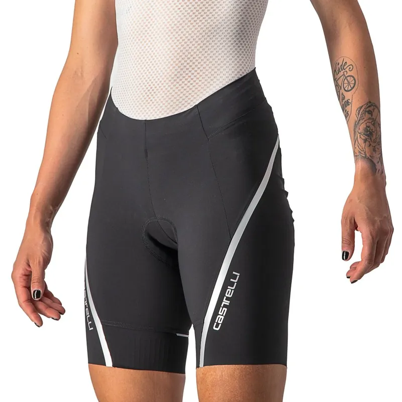 Highlight Castelli Velocissima 3 Shorts Damen - schwarz/silber 010