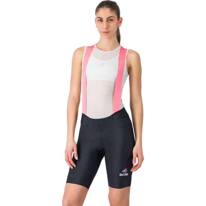 Kracherpreis Castelli Giro d‘Italia Giro Prima 2 DT Trägerhose Damen - black/rosa giro 010