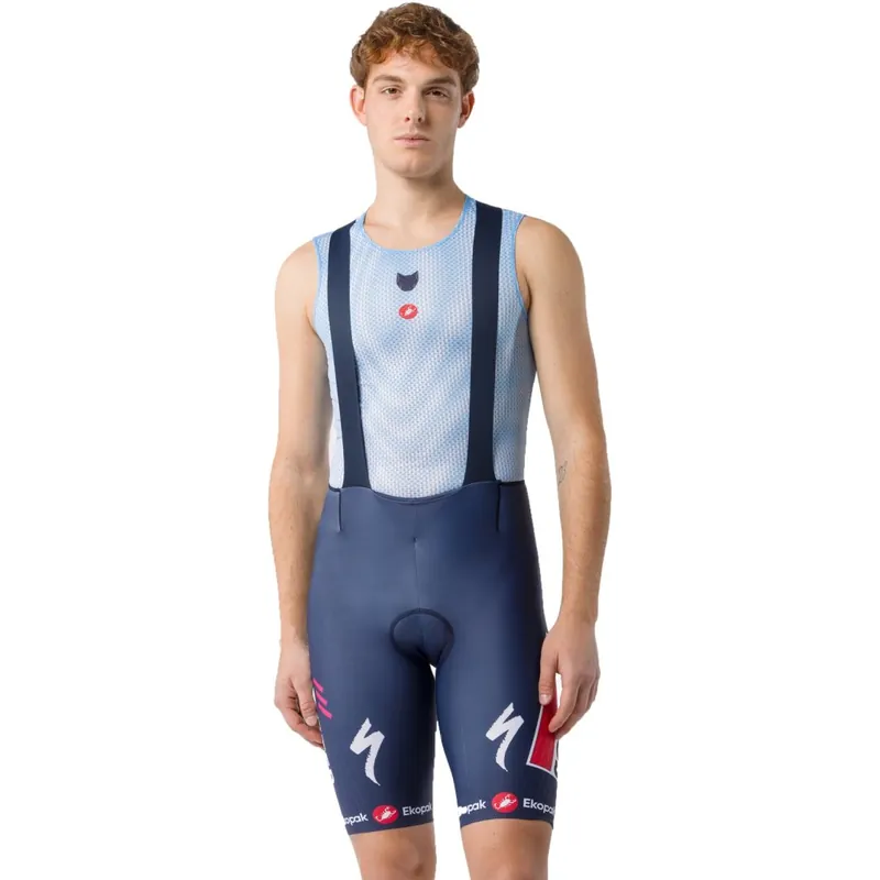 Echt Castelli Free Aero Race S Trägerhose Team Soudal Quick-Step Herren - belgian blue 424
