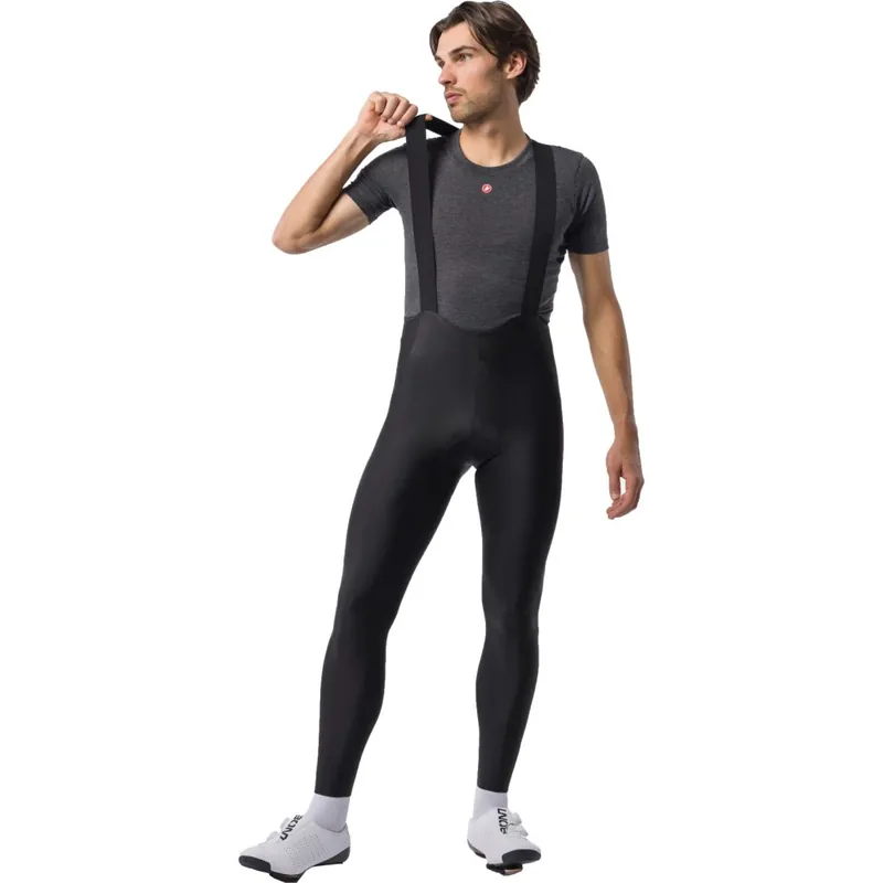 Neue Ware Castelli Nano Regen Trägerhose Herren - black 010