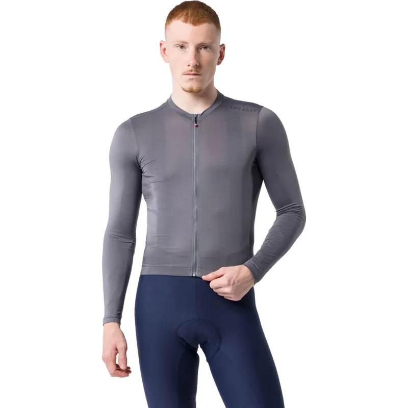 Nur Heute Castelli Espresso 2 Langarmtrikot Herren - smoky grey 021