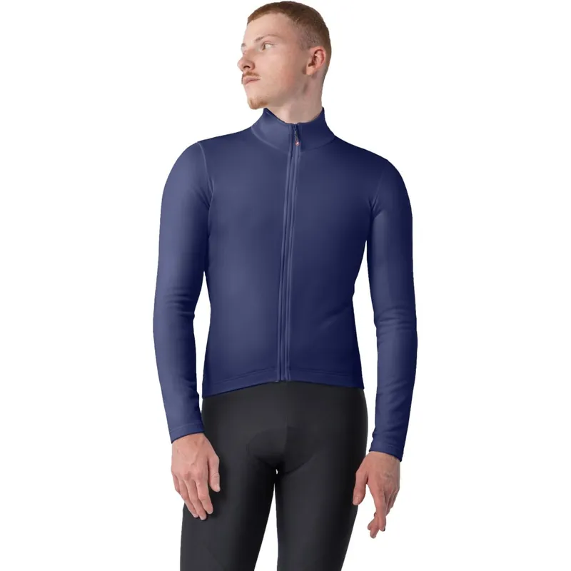 Solange Der Vorrat Reicht Castelli Competizione Thermo Langarmtrikot Herren - belgian blue 424