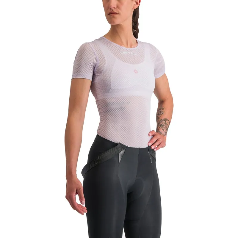 Castelli Pro Mesh Kurzarm Unterhemd Damen - purple mist 538 Top-Preis
