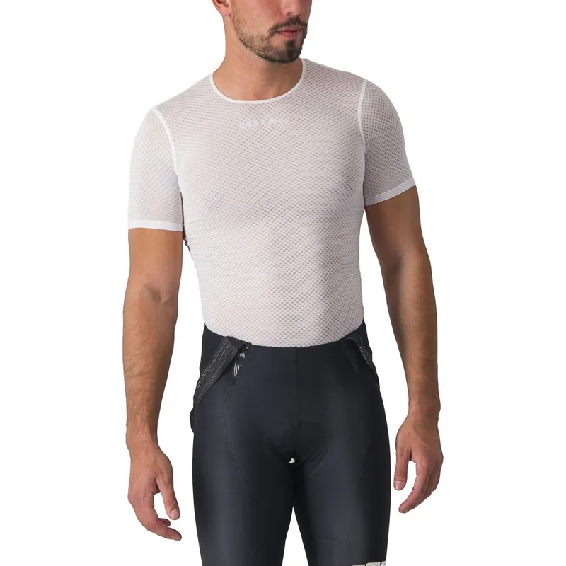 Letzte Chance Castelli Pro Mesh 2.0 Unterhemd Kurzarm Herren - weiß 001