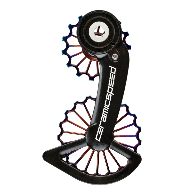 Jetzt Kaufen CeramicSpeed OSPW Schalträdchen-System - 3D Ti Beschichtete Lager für SRAM RED/Force AXS - oil slick