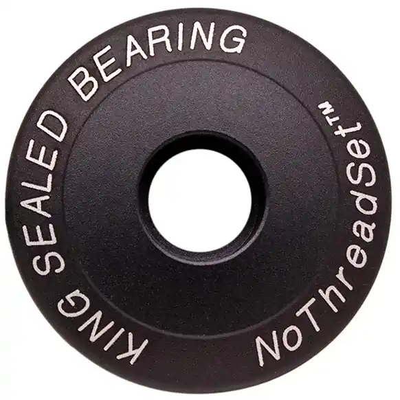 Neue Kollektion Chris King NoThreadSet Ahead Kappe - 1" - Classic Logo Print - matte black