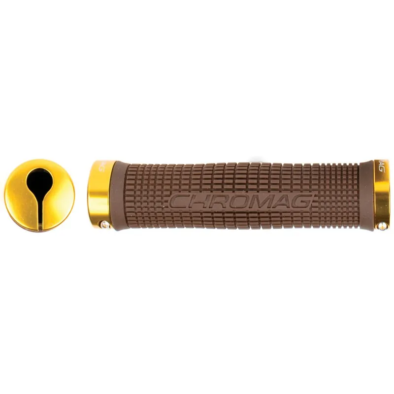 Beliebt CHROMAG Squarewave Grip Lenkergriffe - braun/gold