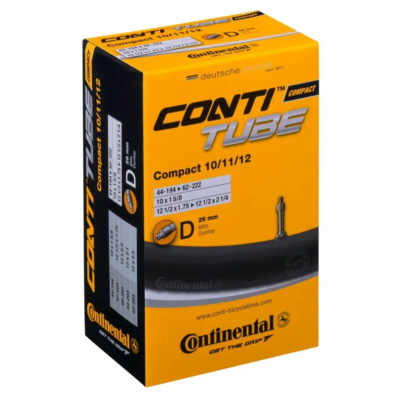 Continental Compact Schlauch - 10/11/12" Neue Kollektion