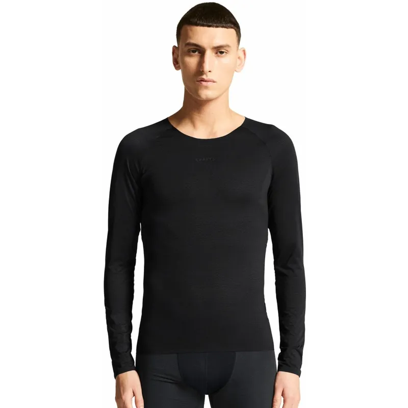CRAFT Pro Dry Nanoweight Langarm-Baselayer-Hemd für Herren - Schwarz/Schwarz Nur Für Kurze Zeit