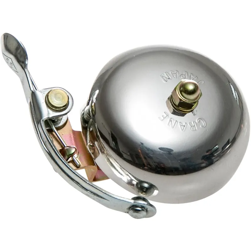 Crane Bell Co. Suzu Fahrradklingel - Steel Band Mount - polished silver Nur Heute
