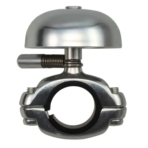 Heißes Angebot Crane Bell Co. Mini Karen Fahrradklingel - Die Cast Mount - matte silver