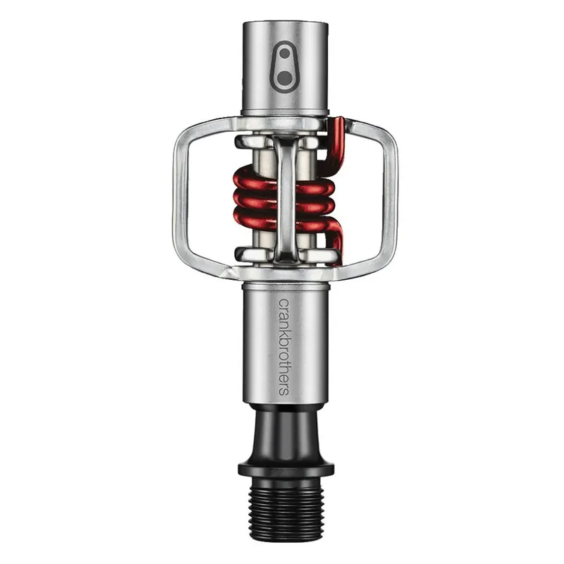 Crankbrothers EggBeater 1 Pedal - silber/rot Neue Kollektion