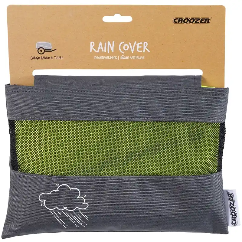 Croozer Regenverdeck für Fahrradanhänger Cargo 2018/2019 & Pakko / Tuure ab 2020 - lightening yellow Markenprodukt