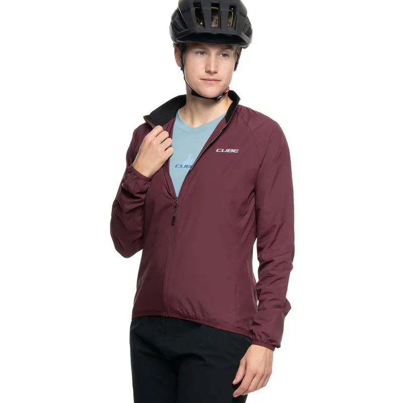 CUBE ROAD/XC CMPT Windjacke Damen - bordeaux Saisonangebot
