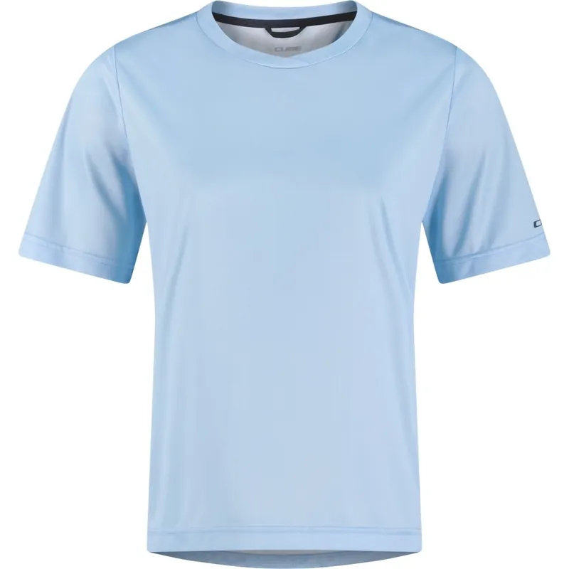 CUBE MTB Functional Kurzarmshirt Damen - light blue Ausverkauf