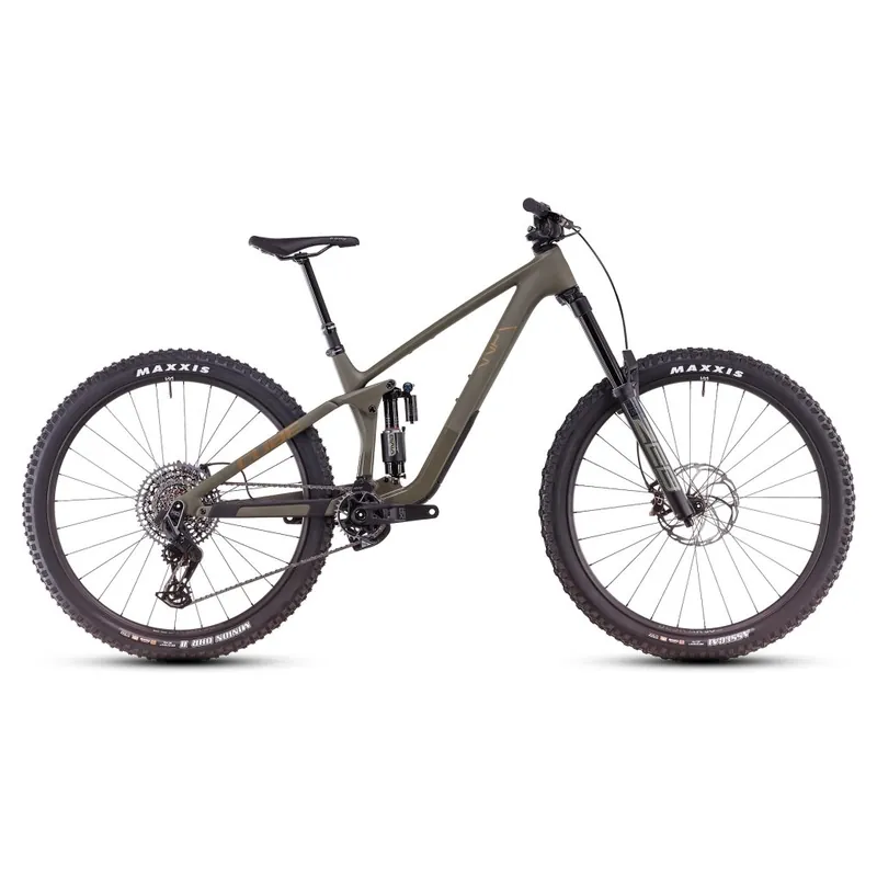 CUBE STEREO ONE77 C 68X TM - 29" Carbon Mountainbike - 2026 - dustyolive / gold Abverkauf