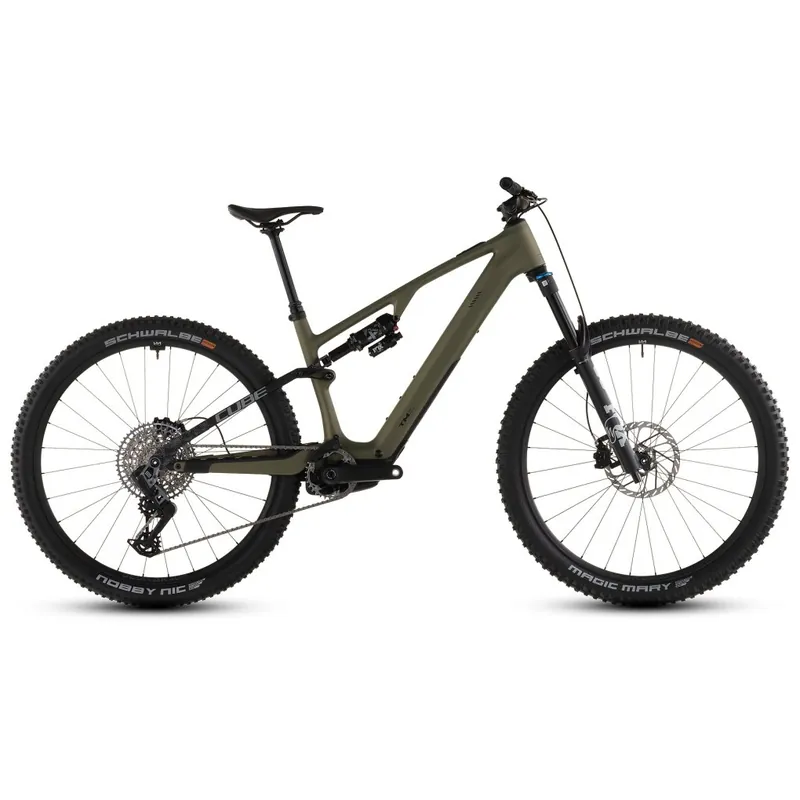 CUBE AMS HYBRID ONE44 C 68X TM 400X - 29" Carbon E-Mountainbike - 2026 - reedgreen / matrix Meistverkauft