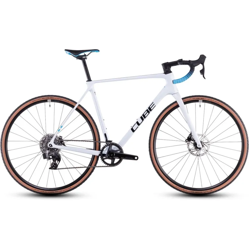 Preisknaller CUBE CROSS RACE C 62 Race - Carbon Cyclocross Bike - 2026 - polarwhite / blue