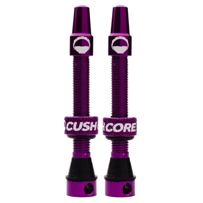 Bestseller CushCore Tubeless Ventil Set - 55mm (2 Stck.) - violett
