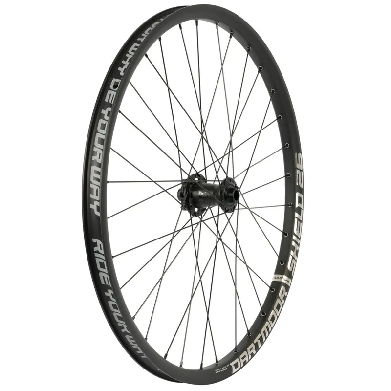 Sichere Zahlung Dartmoor Shield Vorderrad - 26" Clincher 6-Loch 15x100 / 20x110mm - mirror silver