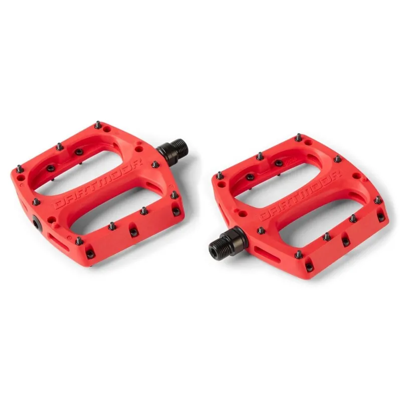 Dartmoor Drift Plattformpedale - rot Mega-Angebot