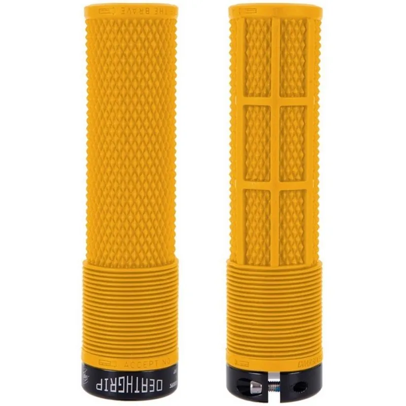 DMR Brendog Deathgrip Flangeless Griffe - Dick - Weich - gul yellow Schnäppchen