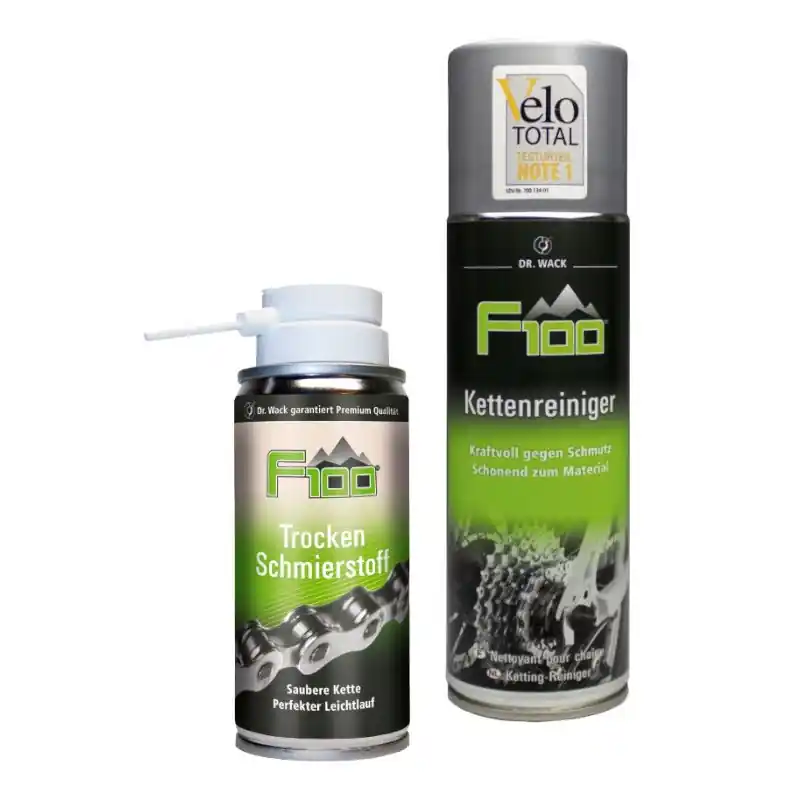Neu Im Sortiment Dr. Wack F100 Kettenpflegeset Trocken - Kettenreiniger 300ml + Trockenschmierstoff 100ml