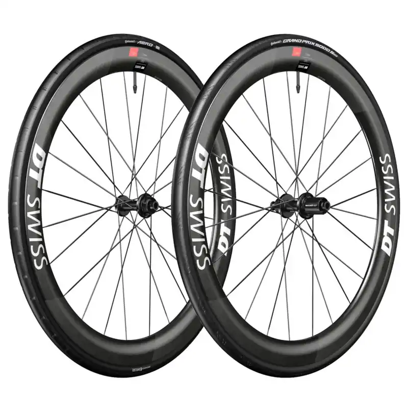 DT Swiss Continental WTS Laufradsystem - ARC 1100 DICUT 50 Satz + Aero 111 / GP 5000 S Faltreifen - 28" 12x100/12x142mm - HG-L / XDR - Sponsor Edition Versand Am Gleichen Tag