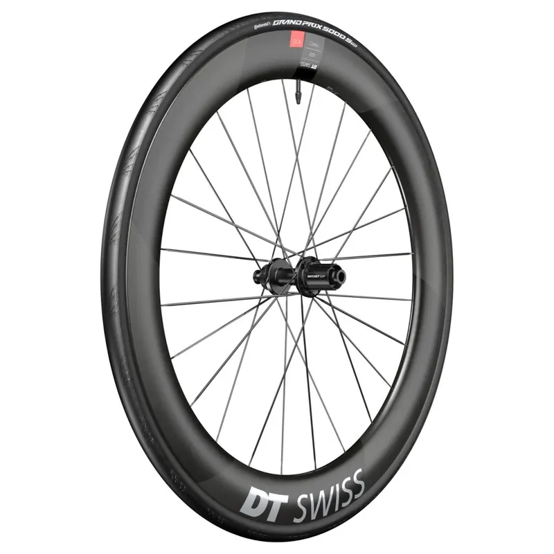 DT Swiss Continental WTS Laufradsystem - ARC 1100 DICUT 62 Hinterrad + GP 5000 S Faltreifen - 28" 12x142mm - HG-L / XDR Direkt Vom Hersteller