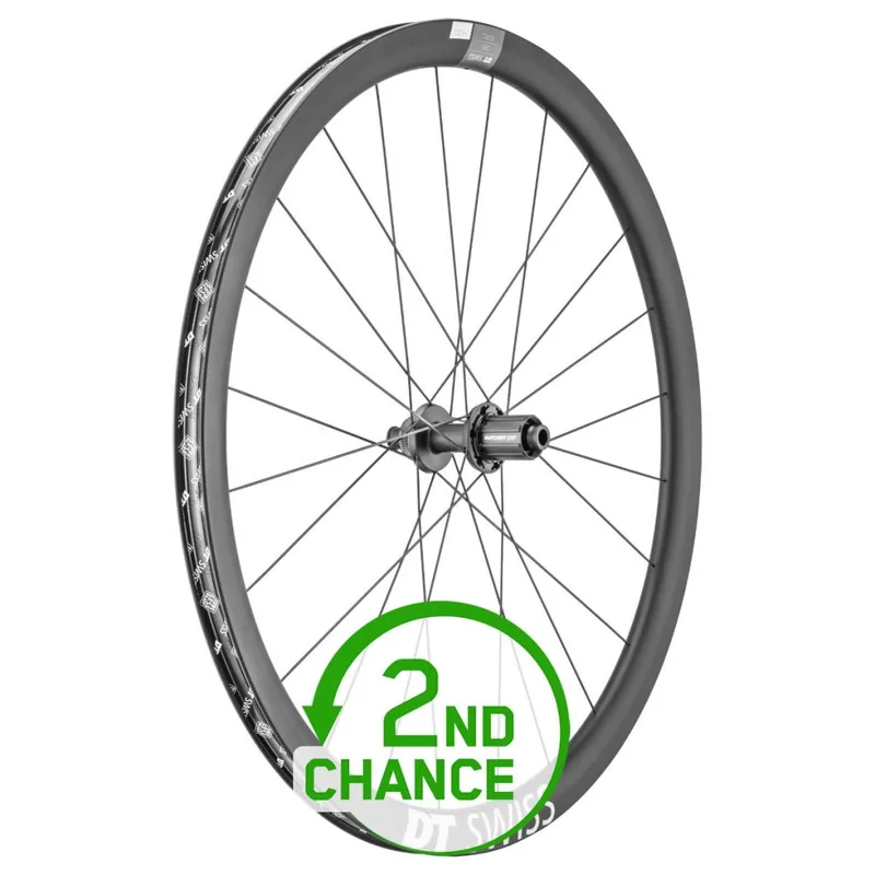 DT Swiss ERC 1400 DICUT 35 Hinterrad - 28" Carbon Clincher Centerlock - 12x142mm - schwarz - B-Ware Saisonangebot