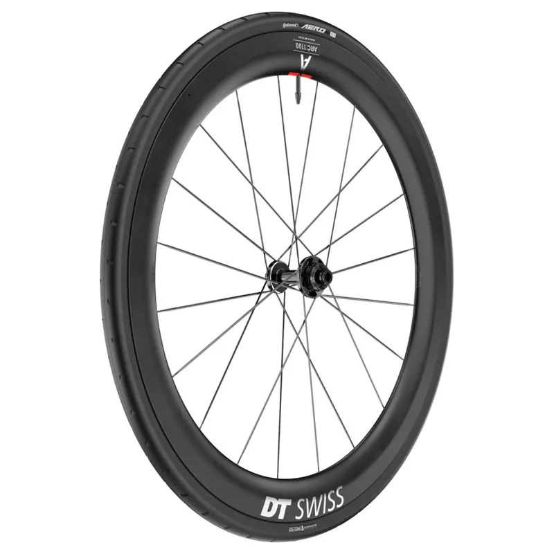 Bestpreis DT Swiss Continental WTS Laufradsystem - ARC 1100 DICUT DB 55 Vorderrad + AERO 111 Faltreifen - 28" 12x100mm