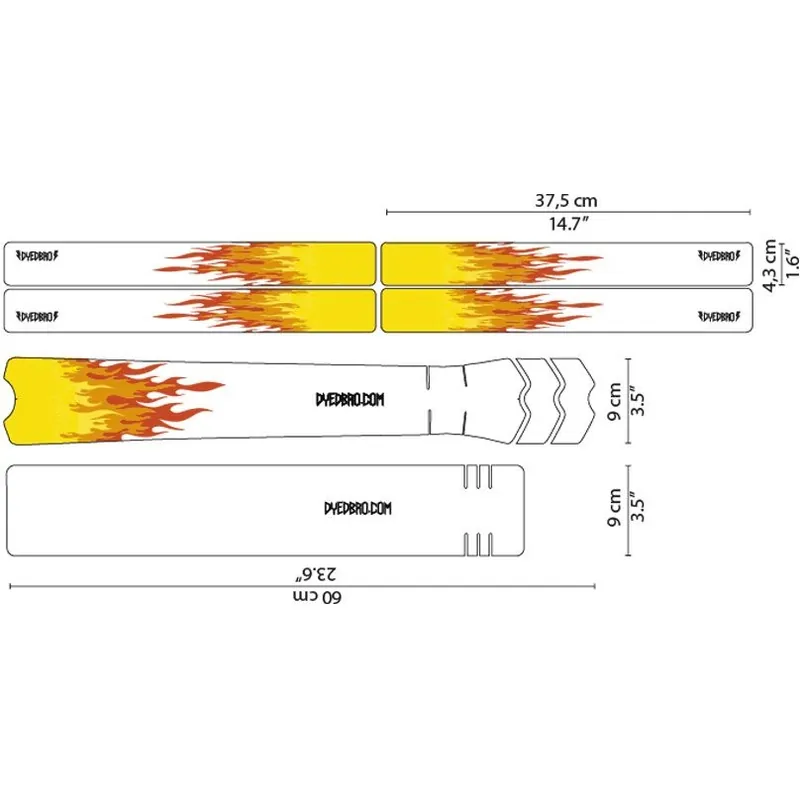 Aktuell DYEDBRO Rahmenschutz Kit Flames