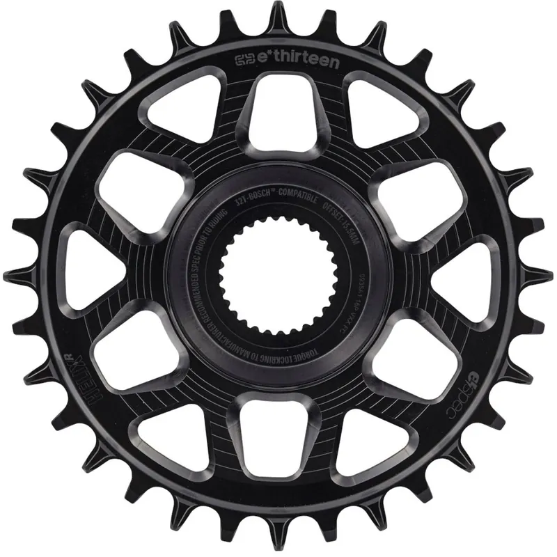 e*thirteen Helix Race e*spec - Direct Mount Kettenblatt - Bosch - 15mm Offset - schwarz Highlight
