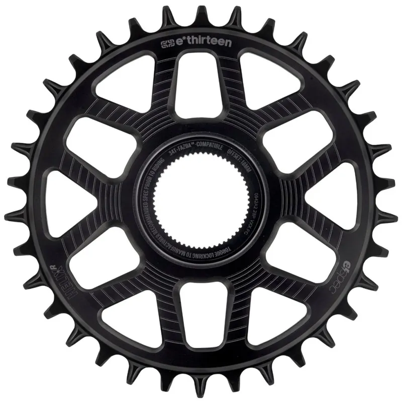Neuheit e*thirteen Helix Race e*spec - Direct Mount Kettenblatt - Fazua Ride 60 - schwarz